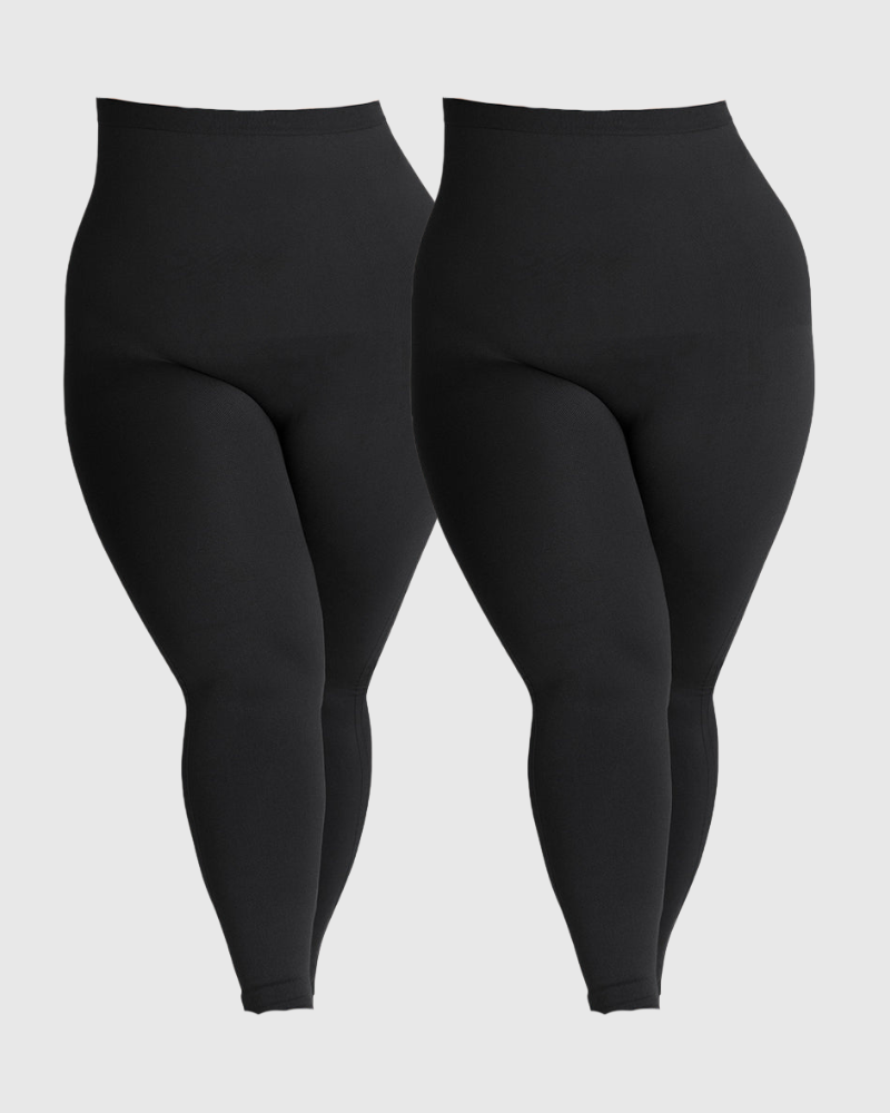 Tummy Control Snatched Leggings (2 Pack)